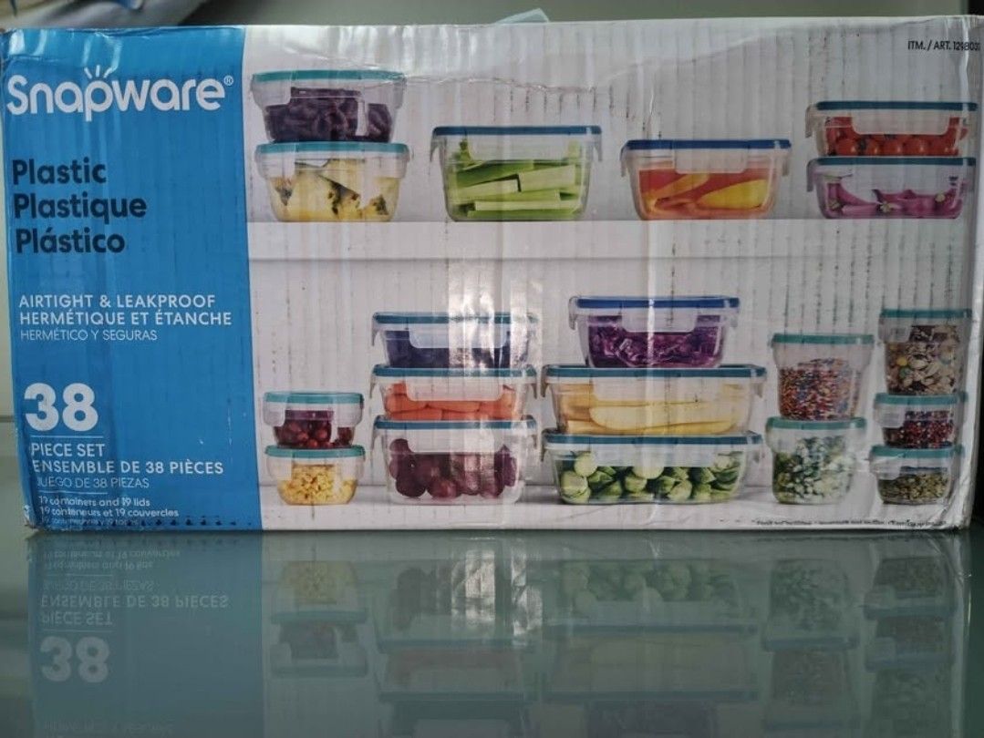 Snapware 38 Piece Plastic Foor Storage Container 