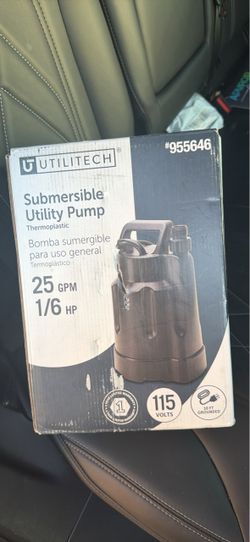Utilitech 1/6-HP 115-Volt Thermoplastic Submersible Utility Pump