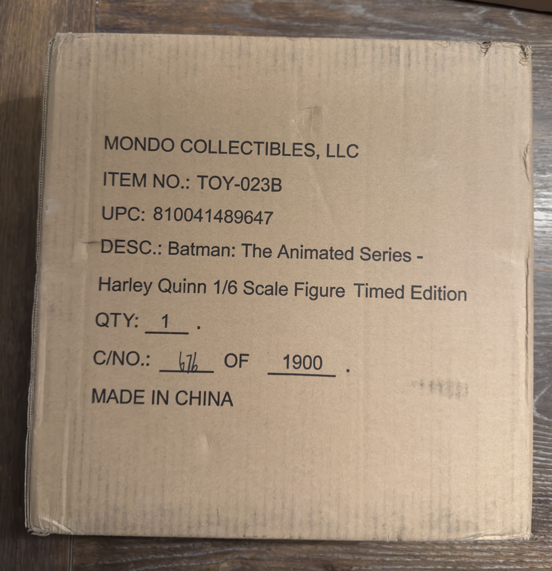 Mondo - Harley Quinn (Timed Edition) 1:6 scale figure - Batman the Animated Series - NEW
