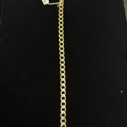 10k Yellow Gold Concave Bracelet