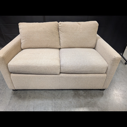 Used Textured Fabric Two-Seater Sofa