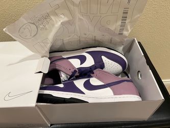 Nike Dunk Low Custom (Nike By You) - Purple / Lilac / White - Size Men's 8.5 / Women's 10 - Brand New In Box⁠