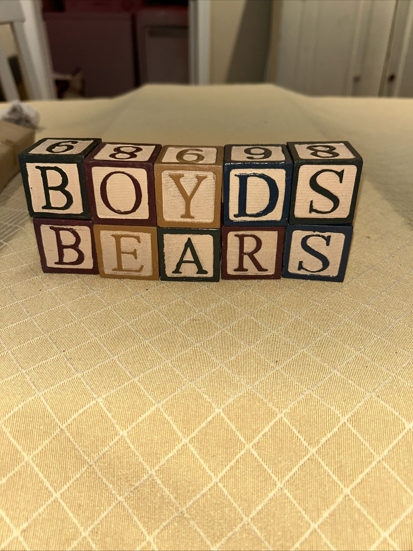 The Boyds Bears Collection Blocks Set Of 10 Retired, New In Box
