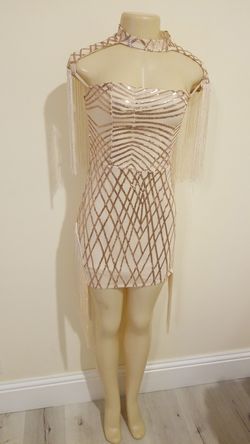 Sequin Rose gold dress