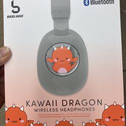NWT Bluetooth Kawaii Dragon Wireless Headphones 