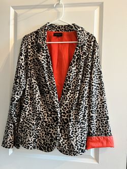 Sz 3x  Leopard Blazer 