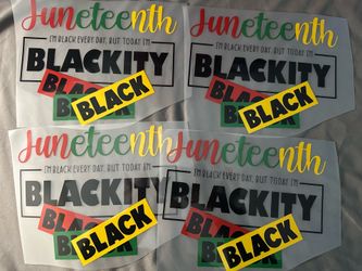 JUNETEENTH SHIRT TRANSFER SHEETS- 4 available