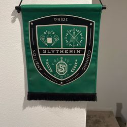 Universal Studios, Harry Potter, Green , Slytherin Pride Flag Banner 