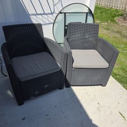 Synthetic Wicker Chairs