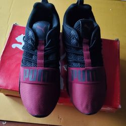 Puma Black and Burgundy Men 
