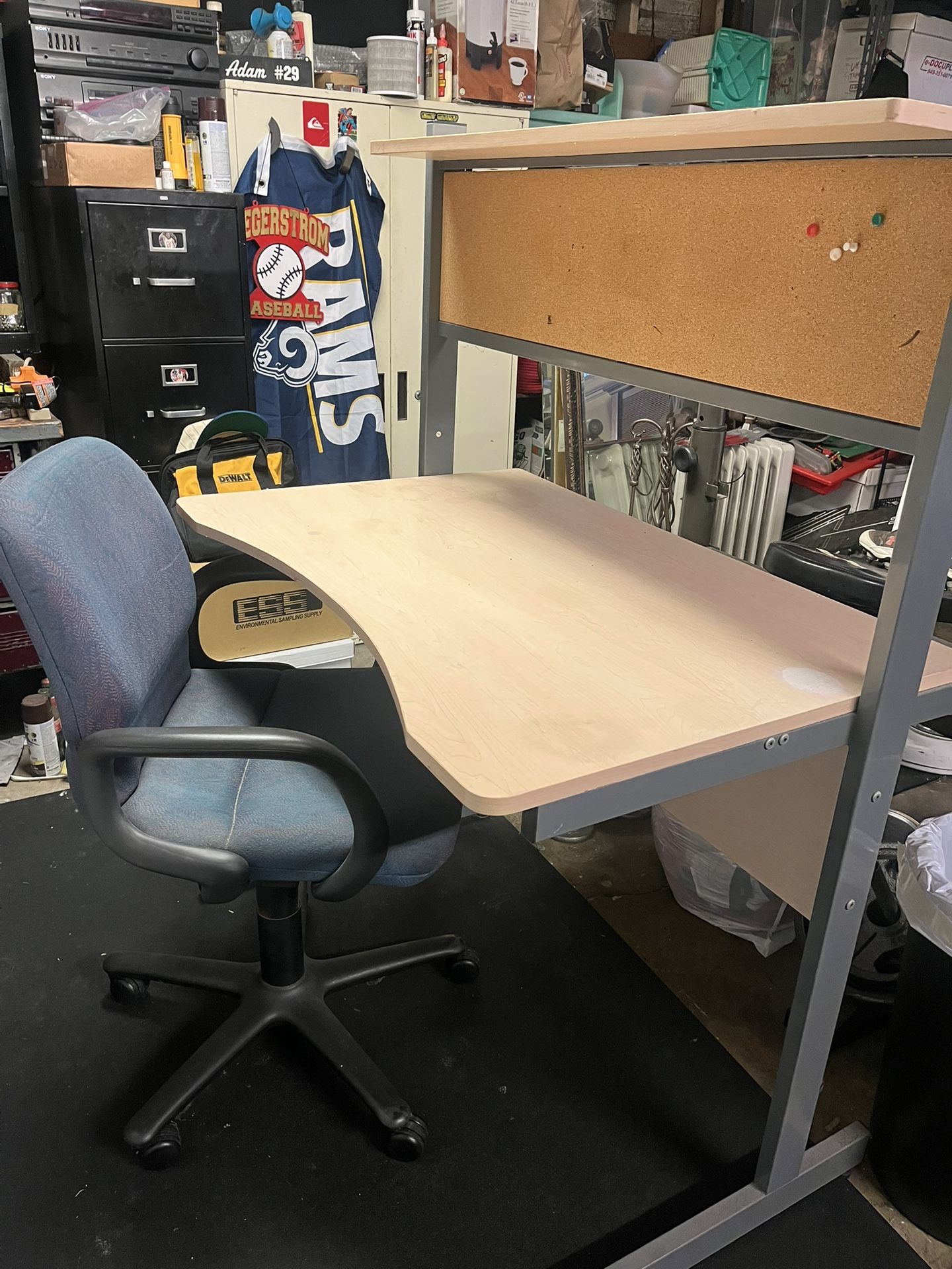 Desk With Computer Chair