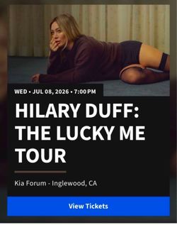 HILARY DUFF : The Lucky Me Tour