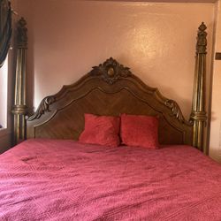 Vintage CAL King 👑 Bed Frame Only 