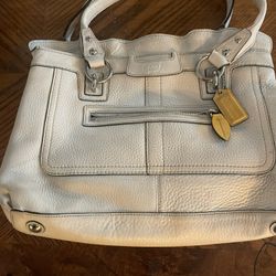 white Coach Purse 