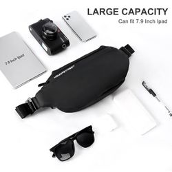 *NEW* Crossbody Fanny Pack for Men, Large Waterproof