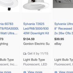 8” Receding Lights 