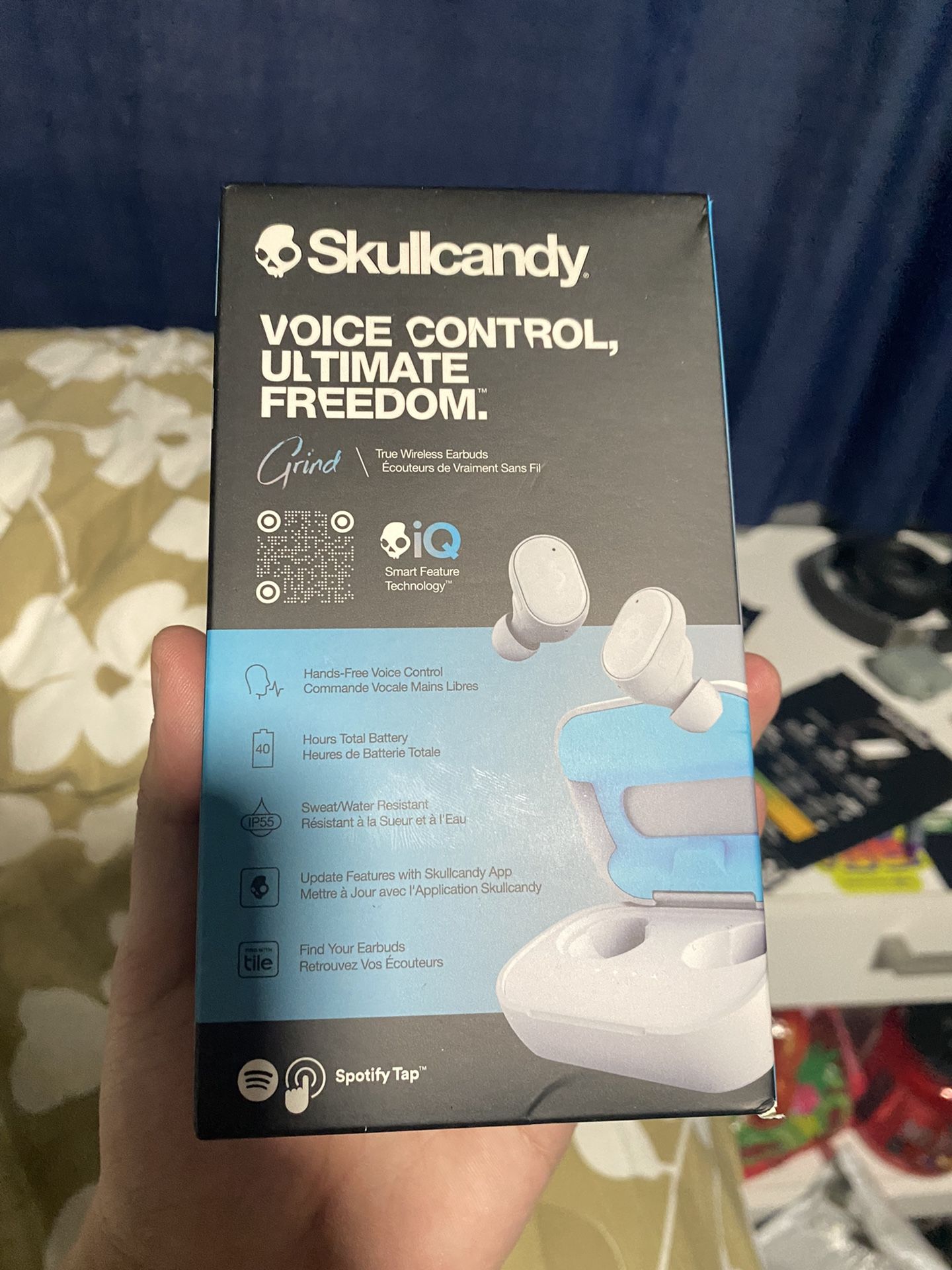 Skull Candy TW LIGHT GREY/BLUE