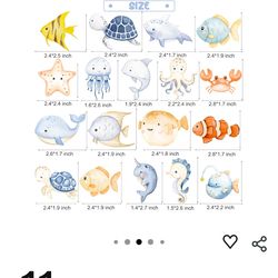 Ocean and sea cupcake topper