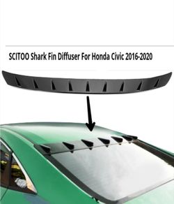 SCITOO Shark Fin Roof Diffuser for Honda Civic 2016-2020