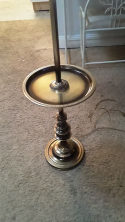 Brass finish lamp 56 inches tall in excellent condition