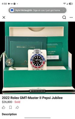 Rolex GMT-Master II Pepsi Jubilee Watch