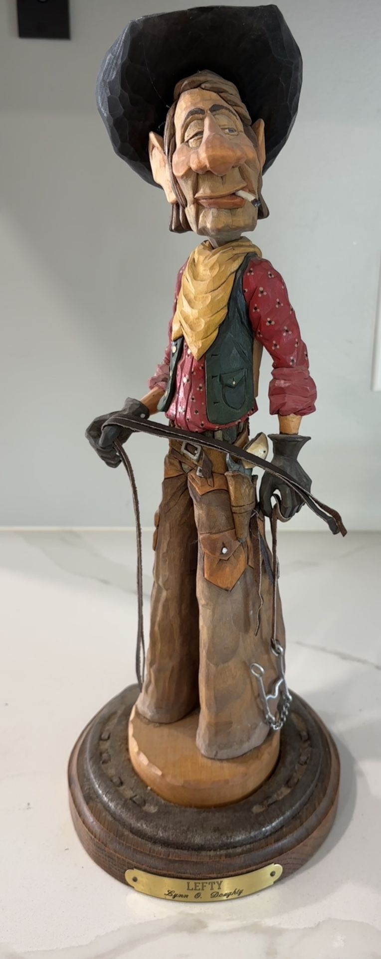 “Lefty” - Hand Carved By Artist Lynn Doughty