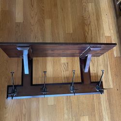 Pottery Barn Wall Craftsman Shelf With Hooks
