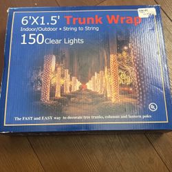 6’X1.5’ Trunk Wrap 150 Clear Lights