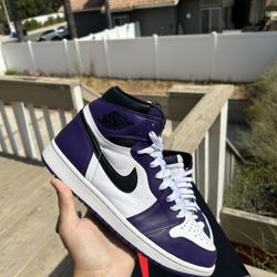 Jordan 1 Court Purple 2.0 Size 10