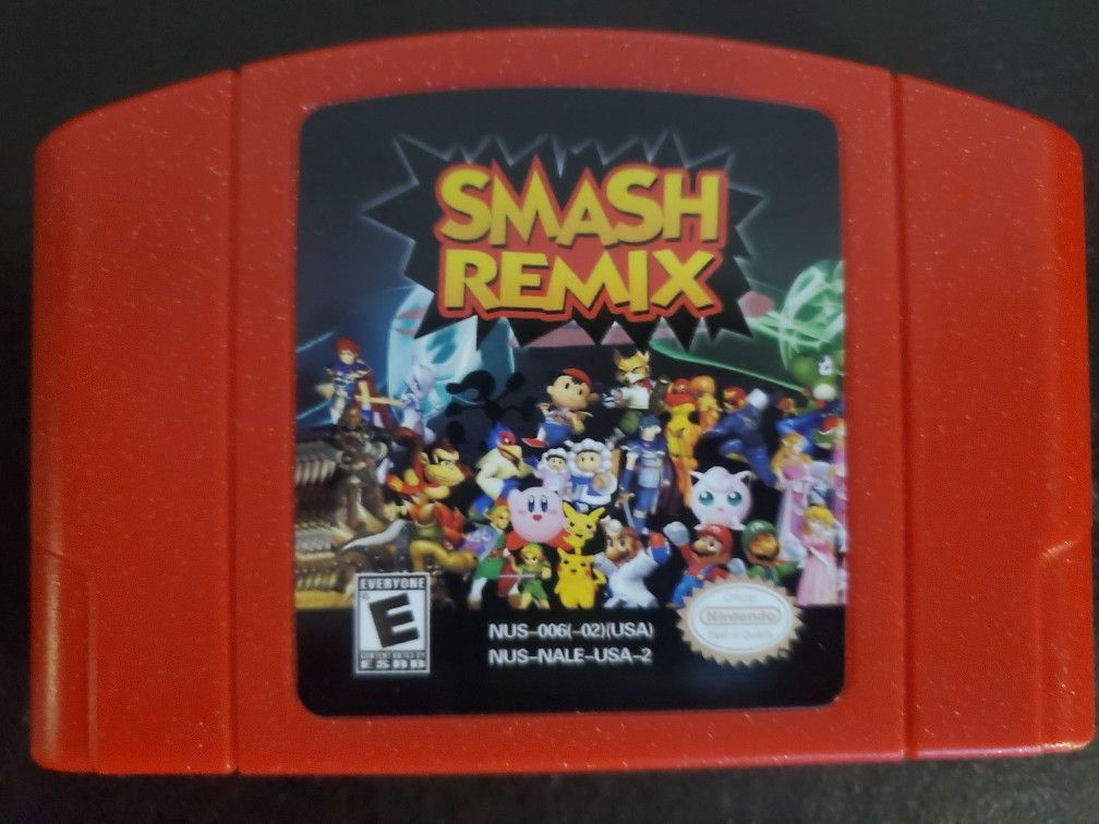 Super Smash Bros Remix Nintendo 64 Video Game Cartridge N64