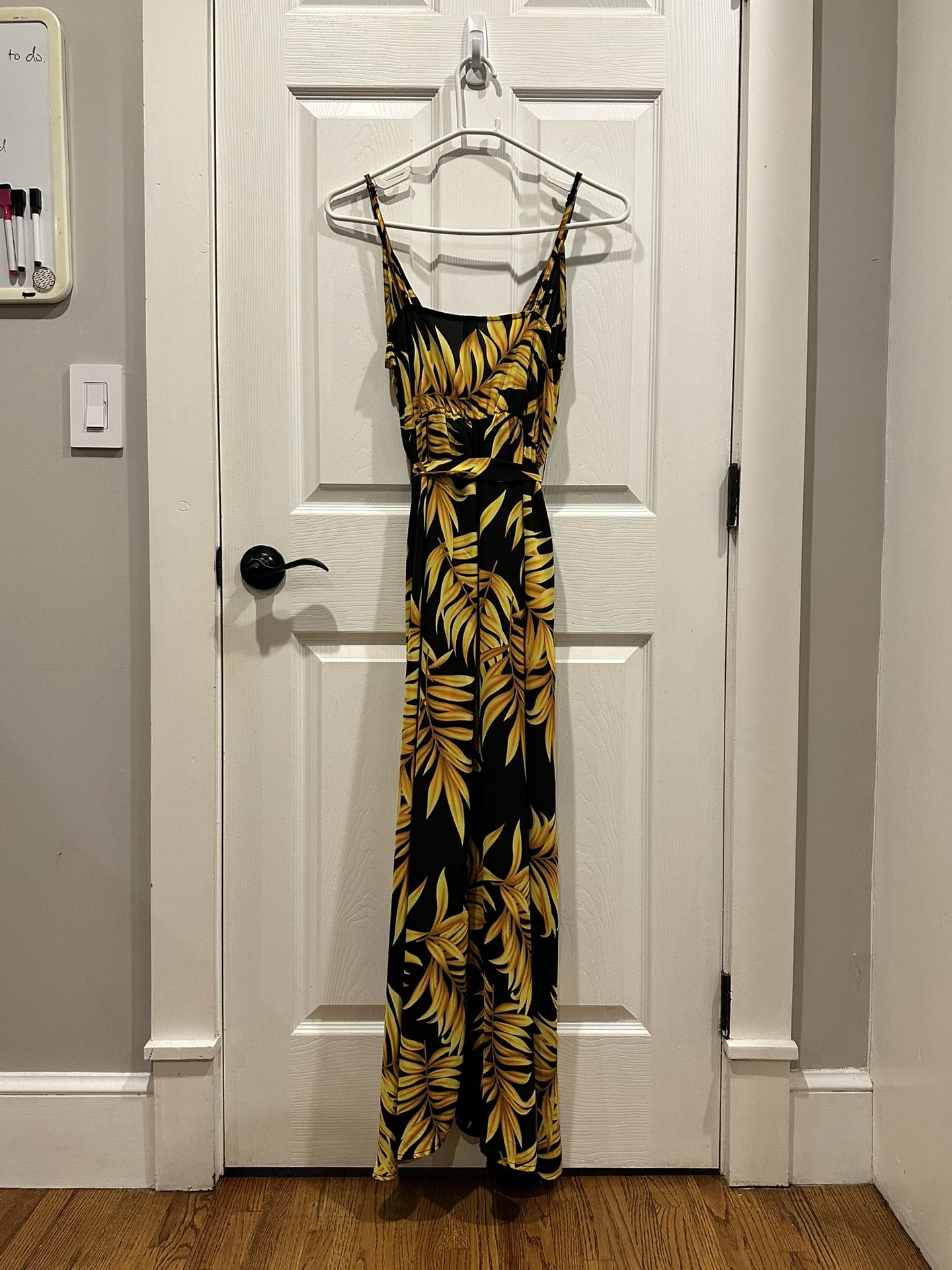 Yellow And Black Dress
