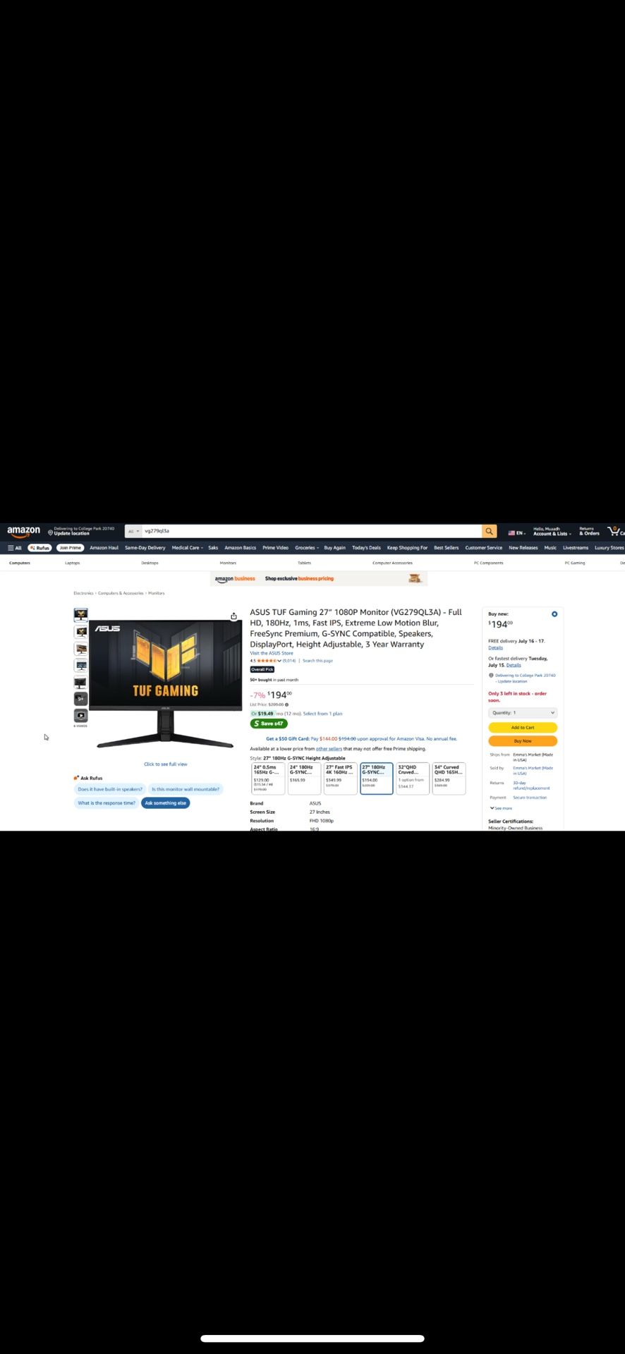 Monitor Gaming