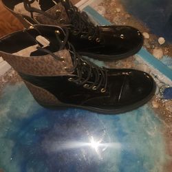 Michael kors combat boots sale cheap