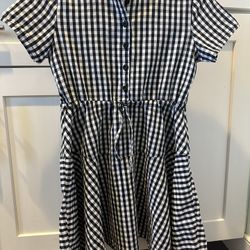Girls Black & White Dress Size 9 y