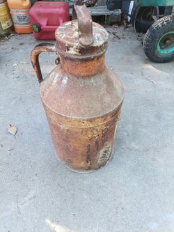 Old style milk jug