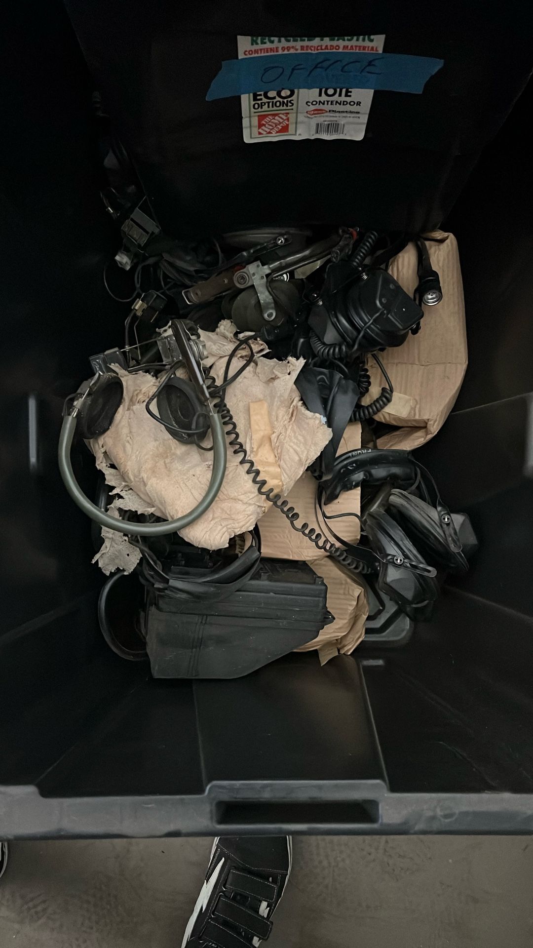 WW2 and VIETNAM RADIO HEADSETS