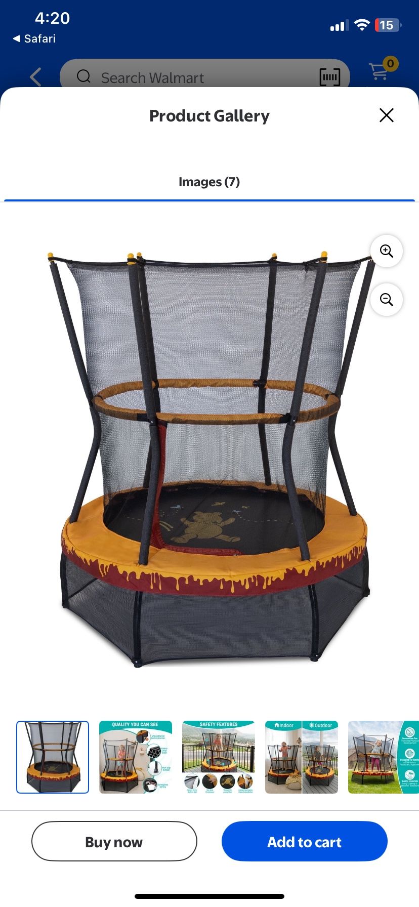 Indoor kids trampoline