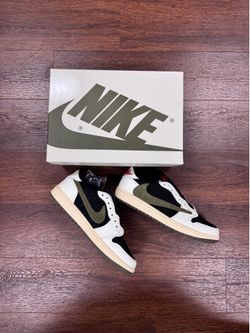 Aj1 Nike Air Jordan 1 Low Travis Scott Olive green Size 7,7.5,8,8.5,9,9.5,10,11,12