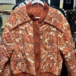 Free People Cooper Paisley Great Escape Dolman Jacket 