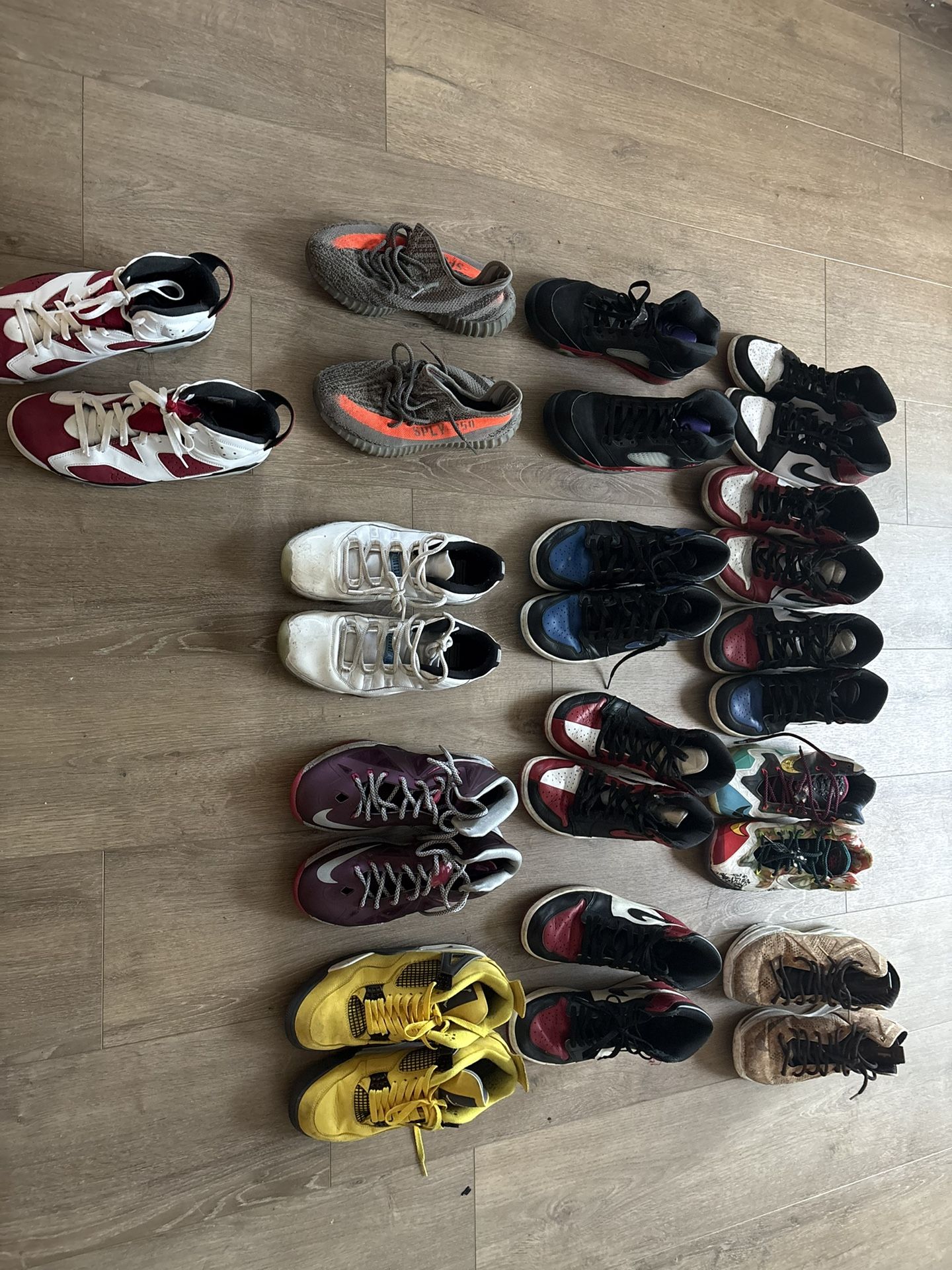 Retros 1s 4s Yeezy Lebrons
