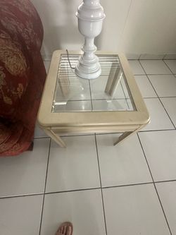 Glass side table for sale $20 obo