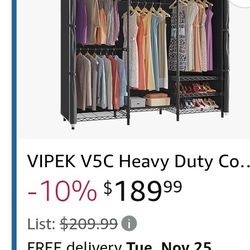 Heavy duty closet with cover