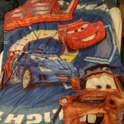 Two (2) Disney Lighting McQueen Toddler Comforter S