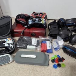 Xbox 360 Lot Of Accessories - For Parts