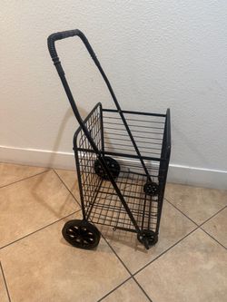 Metal rolling fordable shopping car