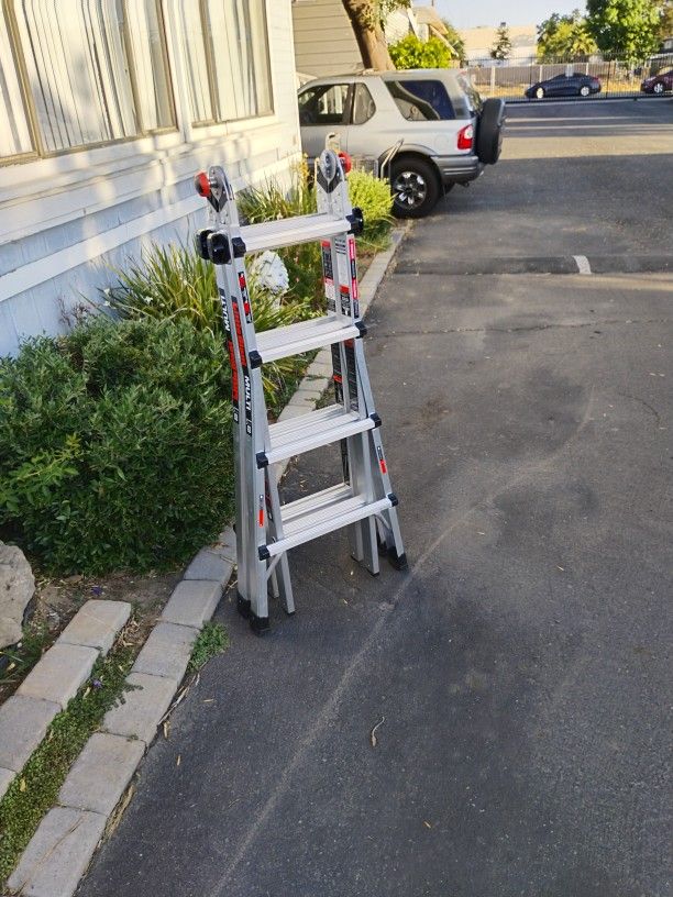 Adjustable Scaffold And Ladder In One Little Giant Multi