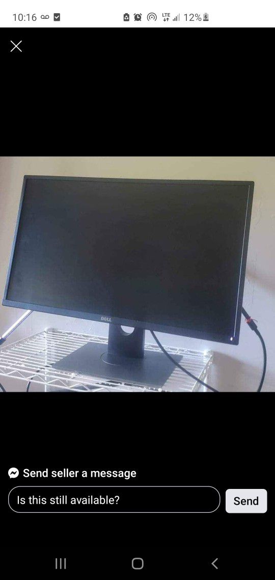24 Inch Dell Flat Panel Monitor With Keyboard And Mouse