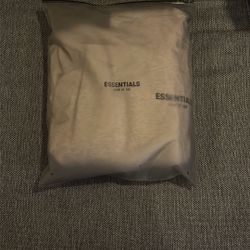 Essentials White Oatmeal Hoodie