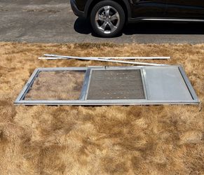Free metal screen door