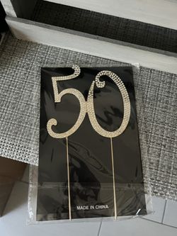 50th Birthday Cake Topper